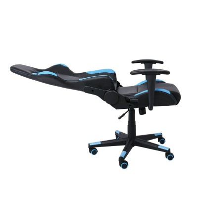 BF9150 Gaming Πολυθρόνα Γραφείου, Ανάκλιση Πλάτης έως 90°, Pu Μαύρο - Μπλε 67x69x124/134cm/ΕΟ541,2 Έπιπλα Γραφείου
