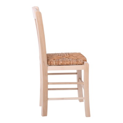 CASA Καρέκλα Οξιά Άβαφη με Ψάθα Αβίδωτη 42x45x88cm/Ρ966,0 CASA Καρέκλα Οξιά Άβαφη με Ψάθα Αβίδωτη 42x45x88cm/Ρ966,0