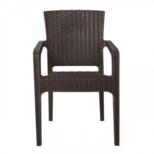 LORA Πολυθρόνα Κήπου Στοιβαζόμενη, PP (Rattan Look) Απόχρωση Καφέ Σκούρο 57x57x87cm/Ε303,4 LORA Πολυθρόνα Κήπου Στοιβαζόμενη, PP (Rattan Look) Απόχρωση Καφέ Σκούρο 57x57x87cm/Ε303,4