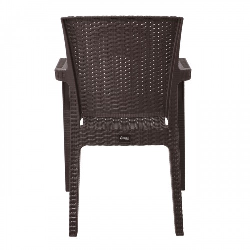 LORA Πολυθρόνα Κήπου Στοιβαζόμενη, PP (Rattan Look) Απόχρωση Καφέ Σκούρο 57x57x87cm/Ε303,4 LORA Πολυθρόνα Κήπου Στοιβαζόμενη, PP (Rattan Look) Απόχρωση Καφέ Σκούρο 57x57x87cm/Ε303,4