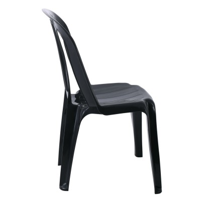 IRIDE Καρέκλα Στοιβαζόμενη, ΡΡ Ανθρακί 48x55x84cm/Ε369,1 IRIDE Καρέκλα Στοιβαζόμενη, ΡΡ Ανθρακί 48x55x84cm/Ε369,1