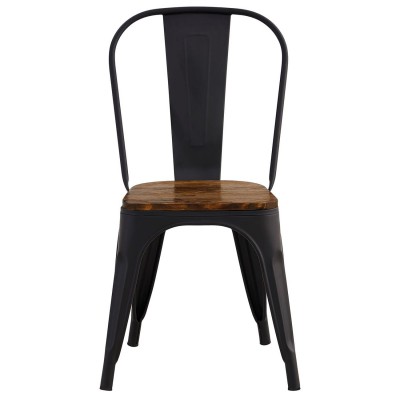 RELIX Wood Καρέκλα, Μέταλλο Βαφή Μαύρο Extra Matt, Απόχρωση Ξύλου Dark Oak 45x53x85cm/Ε5191W,1W Εξωτερικού Χώρου RELIX Wood Καρέκλα, Μέταλλο Βαφή Μαύρο Extra Matt, Απόχρωση Ξύλου Dark Oak 45x53x85cm/Ε5191W,1W Εξωτερικού Χώρου