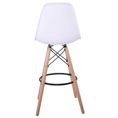 ART Wood Σκαμπό BAR με Πλάτη, Πόδια Οξιά Φυσικό, PP Άσπρο 47x54x71/109cm/Ε509,1 Τραπεζαρία ART Wood Σκαμπό BAR με Πλάτη, Πόδια Οξιά Φυσικό, PP Άσπρο 47x54x71/109cm/Ε509,1 Τραπεζαρία