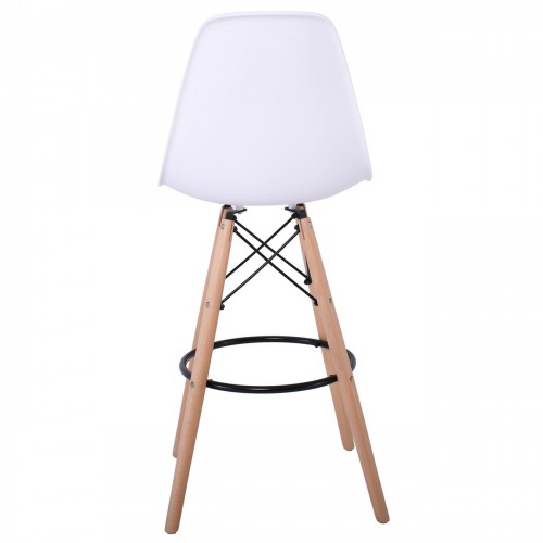ART Wood Σκαμπό BAR με Πλάτη, Πόδια Οξιά Φυσικό, PP Άσπρο 47x54x71/109cm/Ε509,1 Τραπεζαρία ART Wood Σκαμπό BAR με Πλάτη, Πόδια Οξιά Φυσικό, PP Άσπρο 47x54x71/109cm/Ε509,1 Τραπεζαρία