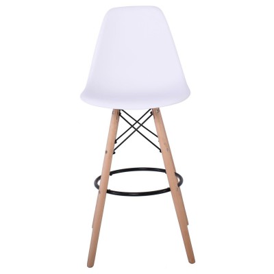 ART Wood Σκαμπό BAR με Πλάτη, Πόδια Οξιά Φυσικό, PP Άσπρο 47x54x71/109cm/Ε509,1 Τραπεζαρία ART Wood Σκαμπό BAR με Πλάτη, Πόδια Οξιά Φυσικό, PP Άσπρο 47x54x71/109cm/Ε509,1 Τραπεζαρία