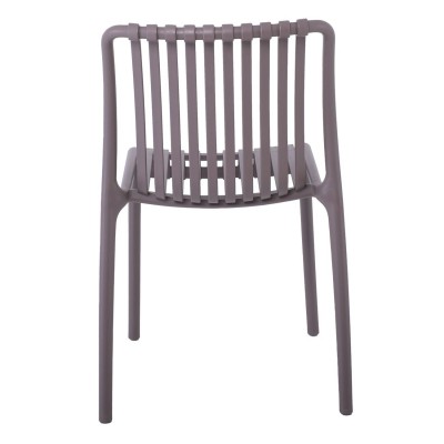 MODA Καρέκλα Στοιβαζόμενη PP - UV Mocha 48x57x80cm/Ε3801,3 Εξωτερικού Χώρου MODA Καρέκλα Στοιβαζόμενη PP - UV Mocha 48x57x80cm/Ε3801,3 Εξωτερικού Χώρου