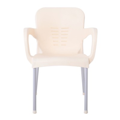 LARA-II Πολυθρόνα Dining Στοιβαζόμενη, ALU Silver, PP Εκρού 60x59x81cm/Ε306,41 Εξωτερικού Χώρου LARA-II Πολυθρόνα Dining Στοιβαζόμενη, ALU Silver, PP Εκρού 60x59x81cm/Ε306,41 Εξωτερικού Χώρου