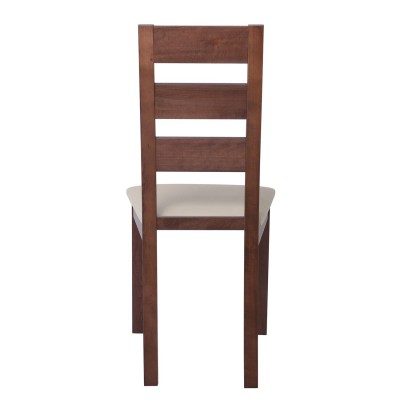 ΣΕΤ MILLER Καρέκλα Οξιά Καρυδί, PVC Εκρού 45x52x97cm/Ε782,3 ΣΕΤ MILLER Καρέκλα Οξιά Καρυδί, PVC Εκρού 45x52x97cm/Ε782,3