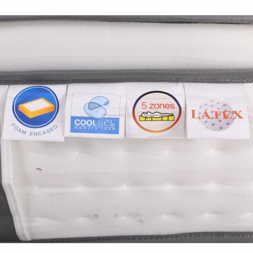 ΣΤΡΩΜΑ Pocket Spring 5-Zone Gel Memory Foam + Latex, Μονής Όψης 160x200x(34/32)cm/Ε2059,2 Υπνοδωμάτιο ΣΤΡΩΜΑ Pocket Spring 5-Zone Gel Memory Foam + Latex, Μονής Όψης 160x200x(34/32)cm/Ε2059,2 Υπνοδωμάτιο