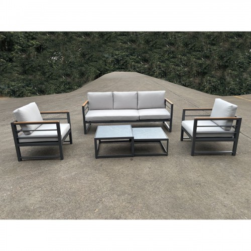 MARILIAN Set Σαλόνι Κήπου, 5τεμ, Μέταλλο Βαφή Ανθρακί, Μαξιλάρια Γκρι 2 Πολυθρ+1 Καναπ+2 Τραπεζάκια/Ε6871,1 MARILIAN Set Σαλόνι Κήπου, 5τεμ, Μέταλλο Βαφή Ανθρακί, Μαξιλάρια Γκρι 2 Πολυθρ+1 Καναπ+2 Τραπεζάκια/Ε6871,1