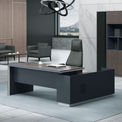 ADVANCE Γραφείο Αριστερή Γωνία Σκούρο Καρυδί - Sky Grey 220x90/160x40 (H.75)cm/ΕΟ820,L ADVANCE Γραφείο Αριστερή Γωνία Σκούρο Καρυδί - Sky Grey 220x90/160x40 (H.75)cm/ΕΟ820,L