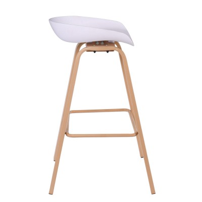 ΣΕΤ PENT Σκαμπό Bar, Μέταλλο Βαφή Φυσικό, PP Άσπρο 49x52x72/84cm/ΕΜ1531,1 ΣΕΤ PENT Σκαμπό Bar, Μέταλλο Βαφή Φυσικό, PP Άσπρο 49x52x72/84cm/ΕΜ1531,1