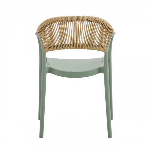 DONNA Πολυθρόνα Στοιβαζόμενη, PP-UV Forest Green, Rope Wicker Φυσικό 56x54x81cm/Ε3150,2 Εξωτερικού Χώρου DONNA Πολυθρόνα Στοιβαζόμενη, PP-UV Forest Green, Rope Wicker Φυσικό 56x54x81cm/Ε3150,2 Εξωτερικού Χώρου
