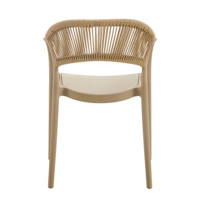 DONNA Πολυθρόνα-Pro Στοιβαζόμενη, PP-UV Tortora, Rope Wicker Φυσικό 57x55x79cm/Ε3150,3 DONNA Πολυθρόνα-Pro Στοιβαζόμενη, PP-UV Tortora, Rope Wicker Φυσικό 57x55x79cm/Ε3150,3