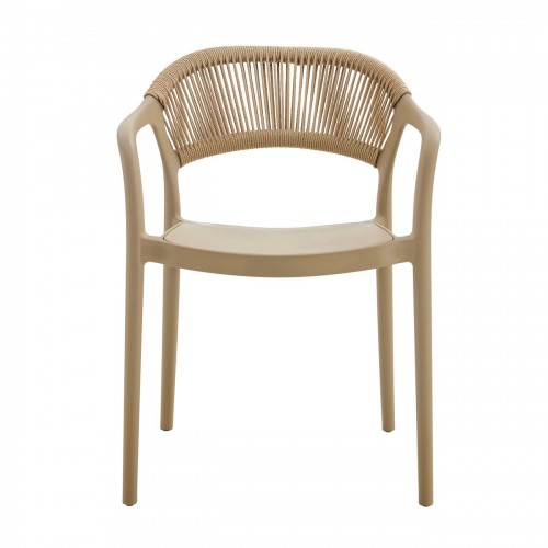 DONNA Πολυθρόνα Στοιβαζόμενη, PP-UV Tortora, Rope Wicker Φυσικό 56x54x81cm/Ε3150,3 Εξωτερικού Χώρου DONNA Πολυθρόνα Στοιβαζόμενη, PP-UV Tortora, Rope Wicker Φυσικό 56x54x81cm/Ε3150,3 Εξωτερικού Χώρου