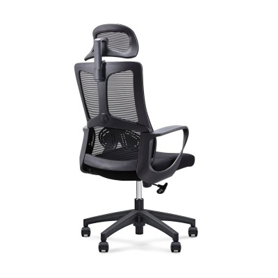 BF8600 Πολυθρόνα Γραφείου Διευθυντή, Mesh Μαύρο, Ύφασμα Μαύρο 62x68x114/124cm/ΕΟ619,1 Έπιπλα Γραφείου