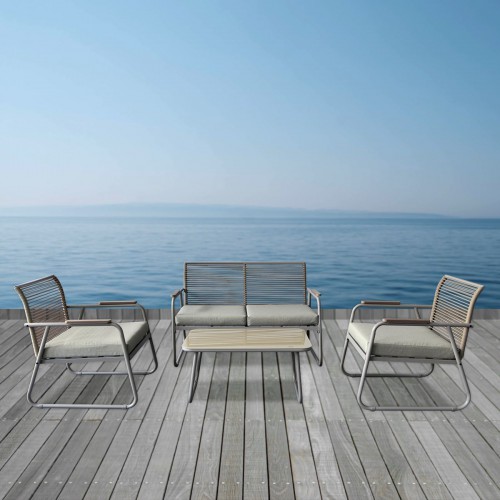 ROCCO Set Σαλόνι Κήπου 4τεμ, Μέταλλο Μπεζ, Rope Wicker Μπεζ, Μαξιλ.Μπεζ, Γυαλί Μπεζ 2 Πολυθρ+1 Καναπ+1 Τραπεζάκι/Ε6873,2 ROCCO Set Σαλόνι Κήπου 4τεμ, Μέταλλο Μπεζ, Rope Wicker Μπεζ, Μαξιλ.Μπεζ, Γυαλί Μπεζ 2 Πολυθρ+1 Καναπ+1 Τραπεζάκι/Ε6873,2