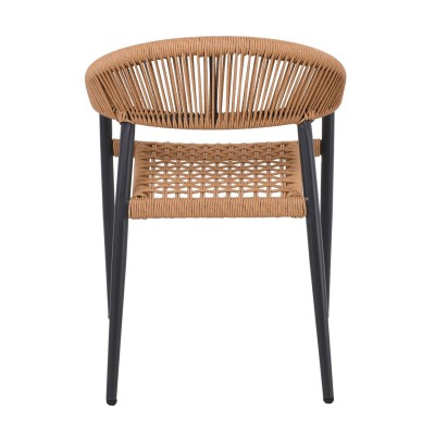 MADISON Πολυθρόνα Βεράντας- Κήπου, ALU Ανθρακί, Rope Wicker Φυσικό, Στοιβαζόμενη 58x56x78cm/Ε6724,1 Εξωτερικού Χώρου MADISON Πολυθρόνα Βεράντας- Κήπου, ALU Ανθρακί, Rope Wicker Φυσικό, Στοιβαζόμενη 58x56x78cm/Ε6724,1 Εξωτερικού Χώρου