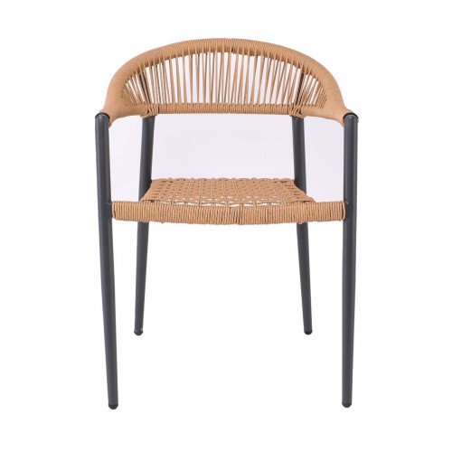 MADISON Πολυθρόνα Βεράντας- Κήπου, ALU Ανθρακί, Rope Wicker Φυσικό, Στοιβαζόμενη 58x56x78cm/Ε6724,1 Εξωτερικού Χώρου MADISON Πολυθρόνα Βεράντας- Κήπου, ALU Ανθρακί, Rope Wicker Φυσικό, Στοιβαζόμενη 58x56x78cm/Ε6724,1 Εξωτερικού Χώρου