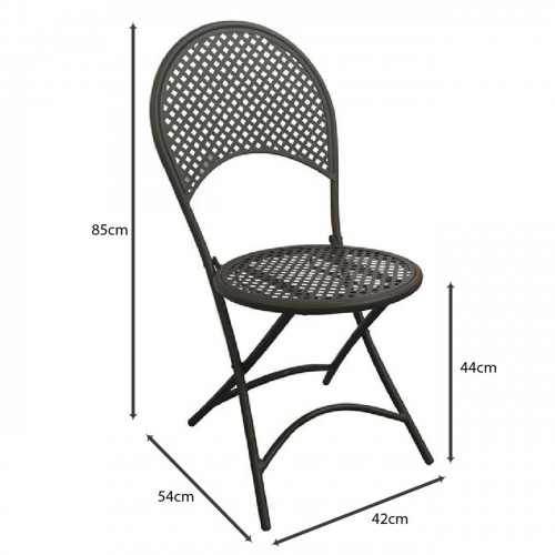 RONDO Καρέκλα Πτυσσόμενη, Μέταλλο Mesh Βαφή Μαύρο 42x54x85cm/Ε5146 Εξωτερικού Χώρου RONDO Καρέκλα Πτυσσόμενη, Μέταλλο Mesh Βαφή Μαύρο 42x54x85cm/Ε5146 Εξωτερικού Χώρου