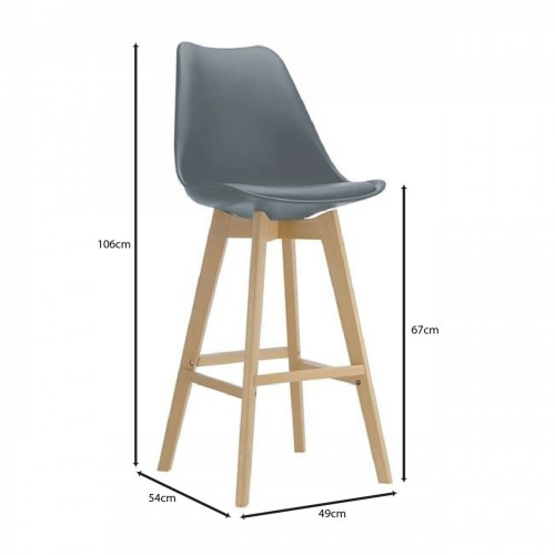 MARTIN Σκαμπό BAR Οξιά Φυσικό, Κάθισμα Η.67cm, PP-Pu Γκρι, Μονταρισμένη Ταπετσαρία 49x54x67/106cm/ΕΜ147,41 Τραπεζαρία MARTIN Σκαμπό BAR Οξιά Φυσικό, Κάθισμα Η.67cm, PP-Pu Γκρι, Μονταρισμένη Ταπετσαρία 49x54x67/106cm/ΕΜ147,41 Τραπεζαρία
