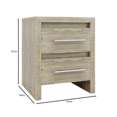 KENNEL Κομοδίνο 2 Συρτάρια, Απόχρωση Sonoma 47x39x57cm/Ε765,2 KENNEL Κομοδίνο 2 Συρτάρια, Απόχρωση Sonoma 47x39x57cm/Ε765,2