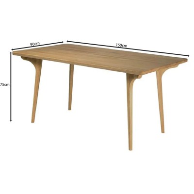 AVERY Τραπέζι Τραπεζαρίας, Απόχρωση Φυσικό 150x90x75cm/Ε7670,2 AVERY Τραπέζι Τραπεζαρίας, Απόχρωση Φυσικό 150x90x75cm/Ε7670,2