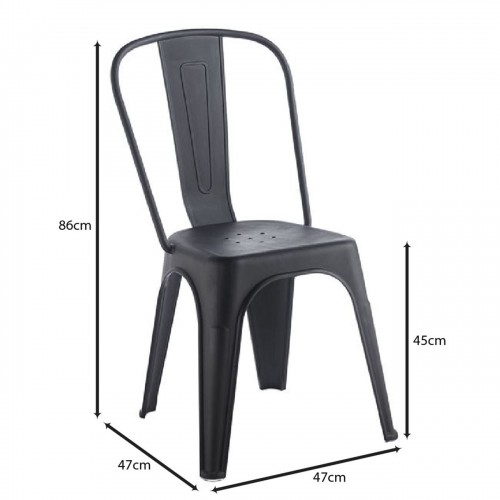 RELIX PP Καρέκλα Στοιβαζόμενη, PP Απόχρωση Μαύρο 47x47x86cm/Ε51910,1 Εξωτερικού Χώρου RELIX PP Καρέκλα Στοιβαζόμενη, PP Απόχρωση Μαύρο 47x47x86cm/Ε51910,1 Εξωτερικού Χώρου