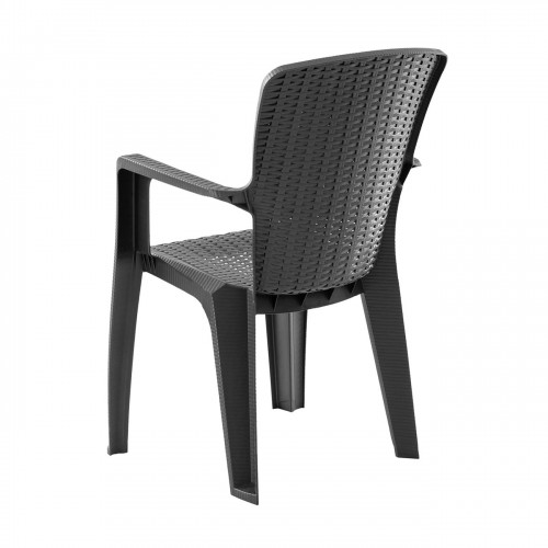 SIDE Πολυθρόνα Κήπου-Βεράντας Στοιβαζόμενη, (Rattan Look) PP-UV Απόχρωση Ανθρακί 49x54x89cm/Ε3031,3 Εξωτερικού Χώρου SIDE Πολυθρόνα Κήπου-Βεράντας Στοιβαζόμενη, (Rattan Look) PP-UV Απόχρωση Ανθρακί 49x54x89cm/Ε3031,3 Εξωτερικού Χώρου