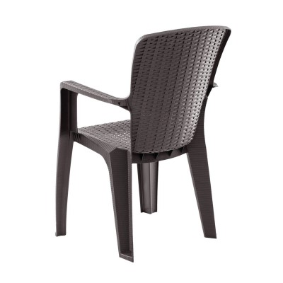 SIDE Πολυθρόνα Κήπου-Βεράντας Στοιβαζόμενη, (Rattan Look) PP-UV Απόχρωση Καφέ 59x61x89cm/Ε3031,4 SIDE Πολυθρόνα Κήπου-Βεράντας Στοιβαζόμενη, (Rattan Look) PP-UV Απόχρωση Καφέ 59x61x89cm/Ε3031,4