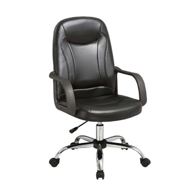 BS9600 ΜΑΥΡΟ PVC ΠΟΛΥΘΡΟΝΑ ΓΡΑΦΕΙΟΥ 58Χ54.5Χ47-101-56.5-112.5εκ.
