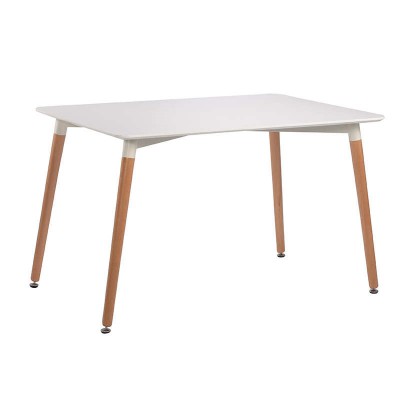 RANDY OFF WHITE 120Χ80Χ72εκ. ΤΡΑΠΕΖΙ ΞYΛO-MDF