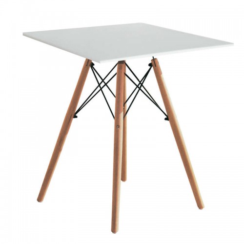 RANDY OFF WHITE 70X70Χ72εκ. ΤΡΑΠΕΖΙ ΞYΛO/MDF Σαλόνι