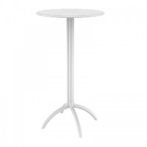 OCTOPUS BAR Φ60Χ108εκ.WHITE ΠΟΛ/ΝΙΟΥ Εξωτερικού Χώρου