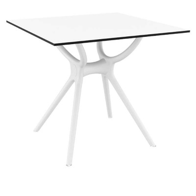 AIR ΤΡΑΠΕΖΙ 80Χ80Χ74εκ. WHITE LAMINATE 12mm AIR ΤΡΑΠΕΖΙ 80Χ80Χ74εκ. WHITE LAMINATE 12mm