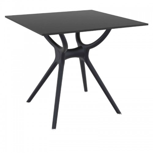 AIR ΤΡΑΠΕΖΙ 80Χ80Χ74εκ. BLACK LAMINATE 12mm Εξωτερικού Χώρου