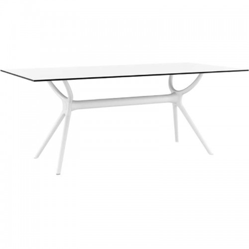 AIR ΤΡΑΠΕΖΙ 180Χ90Χ74εκ. WHITE LAMINATE 12mm Εξωτερικού Χώρου