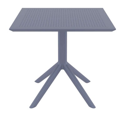 SKY DARK GREY 80X80X74εκ. ΤΡΑΠΕΖΙ ΠΟΛ/ΝΙΟΥ