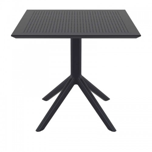 SKY BLACK 80X80X74εκ. ΤΡΑΠΕΖΙ ΠΟΛ/ΝΙΟΥ Εξωτερικού Χώρου