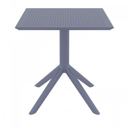 SKY DARK GREY 70X70X74εκ. ΤΡΑΠΕΖΙ ΠΟΛ/ΝΙΟΥ Εξωτερικού Χώρου