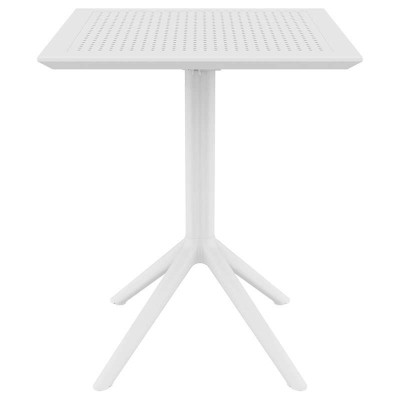SKY WHITE 60Χ60X74εκ. ΤΡΑΠΕΖΙ ΠΤΥΣ/ΝΟ ΠΟΛ/ΝΙΟΥ