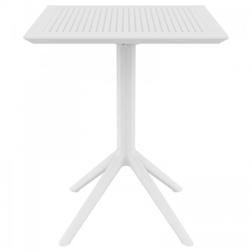 SKY WHITE 60Χ60X74εκ. ΤΡΑΠΕΖΙ ΠΤΥΣ/ΝΟ ΠΟΛ/ΝΙΟΥ Εξωτερικού Χώρου
