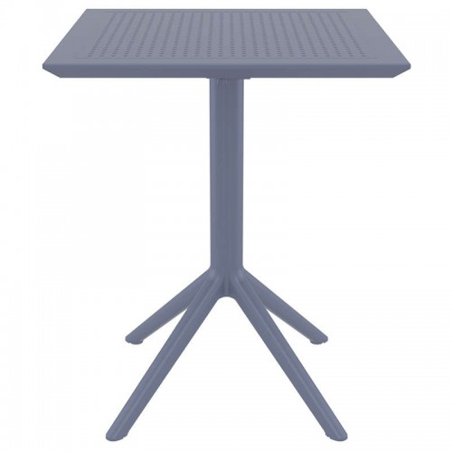 SKY DARK GREY 60Χ60X74εκ. ΤΡΑΠΕΖΙ ΠΤΥΣ/ΝΟ ΠΟΛ/ΝΙΟΥ Εξωτερικού Χώρου