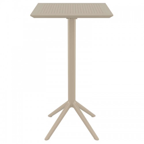 SKY TAUPE BAR 60Χ60Χ108εκ.ΠΤΥΣ/ΝΟ ΤΡΑΠ. ΠΟΛ/ΝΙΟΥ Εξωτερικού Χώρου
