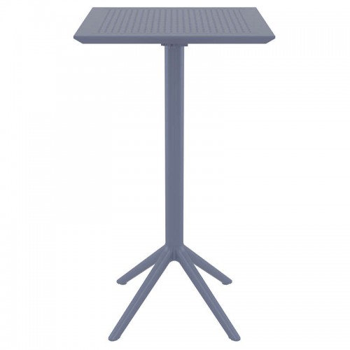 SKY DARK GREY BAR 60Χ60Χ108εκ.ΠΤΥΣ/ΝΟ ΤΡΑΠ. ΠΟΛ/ΝΙΟΥ Εξωτερικού Χώρου