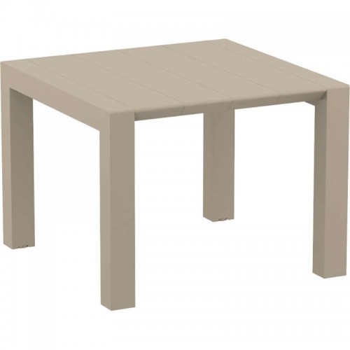 VEGAS TAUPE 100X100/140Χ75εκ. ΕΠΕΚΤ.ΤΡΑΠΕΖΙ ΠΟΛ/ΝΙΟΥ Εξωτερικού Χώρου