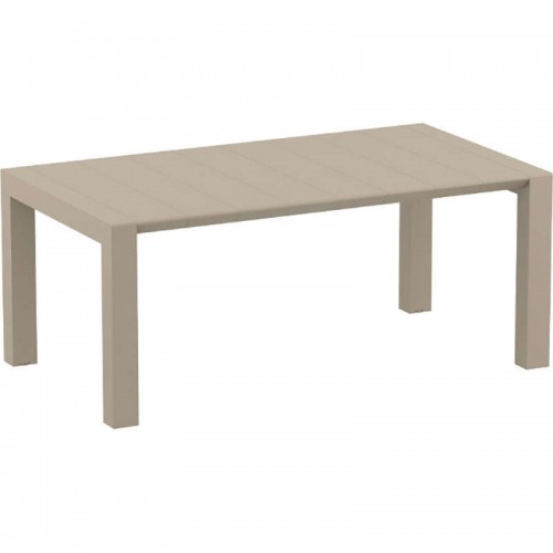 VEGAS TAUPE 100X180/220Χ75εκ. ΕΠΕΚΤ.ΤΡΑΠΕΖΙ ΠΟΛ/ΝΙΟΥ Εξωτερικού Χώρου