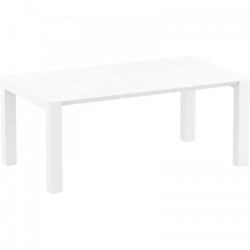 VEGAS WHITE 100X180/220Χ75εκ. ΕΠΕΚΤ.ΤΡΑΠΕΖΙ ΠΟΛ/ΝΙΟΥ Εξωτερικού Χώρου