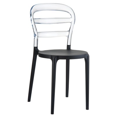 BIBI BLACK/CLEAR TRANSP. ΚΑΡΕΚΛΑ 42X50X85εκ.