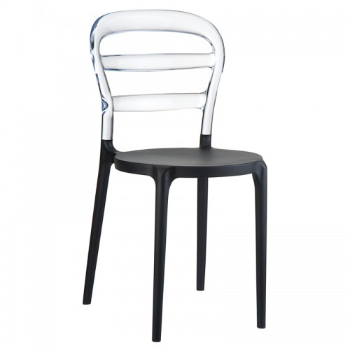 BIBI BLACK/CLEAR TRANSP.ΚΑΡΕΚΛΑ Τραπεζαρία